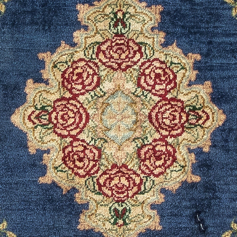 Tappeto di seta - Ghom seta - Premio - 39 x 28 cm - blu scuro
