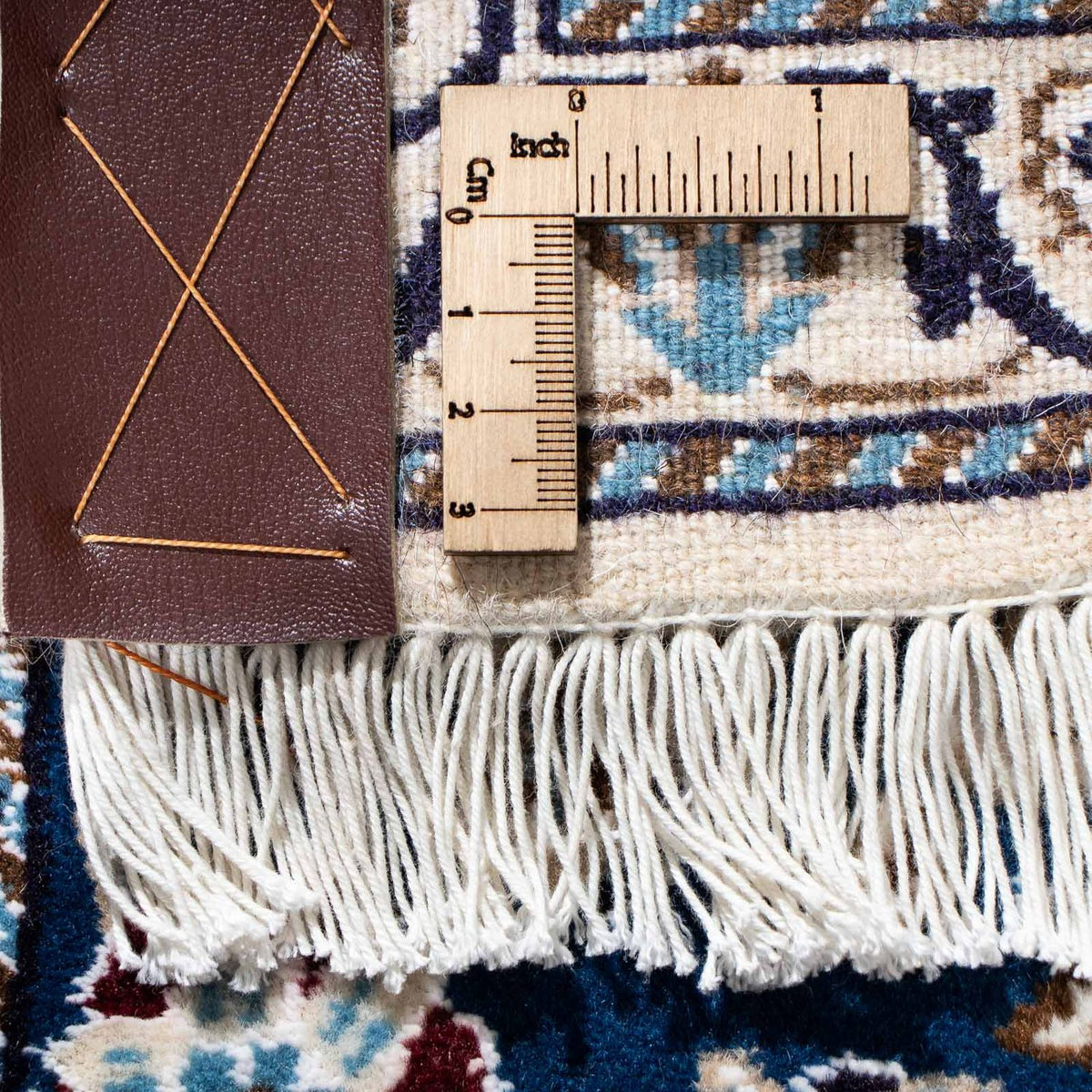 Tappeto corsia Tappeto Persero - Nain - Reale - 190 x 62 cm - blu scuro