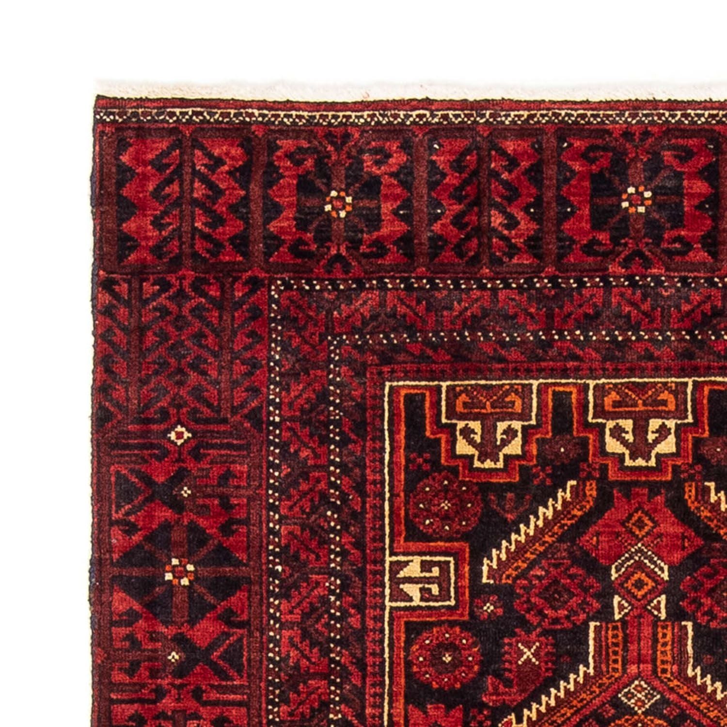 Tappeto corsia Tappeto Belutsch - 195 x 89 cm - rosso scuro