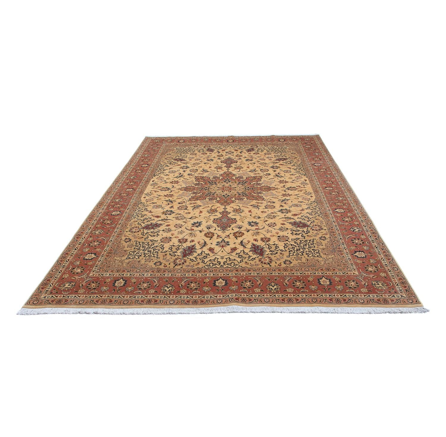 Tappeto Persero - Tabriz - Reale - 305 x 198 cm - marrone chiaro