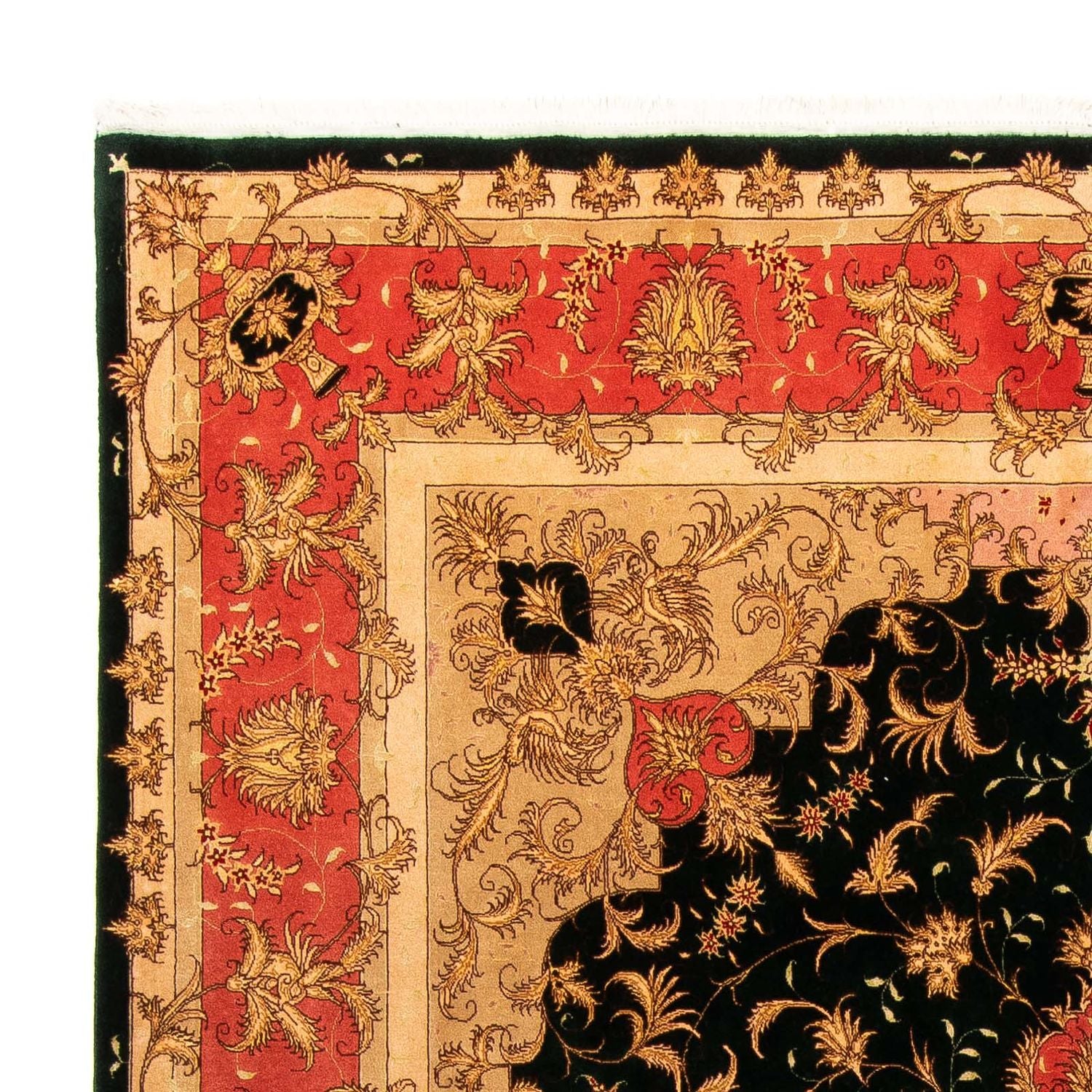 Tappeto Persero - Tabriz - Reale - 300 x 198 cm - blu scuro