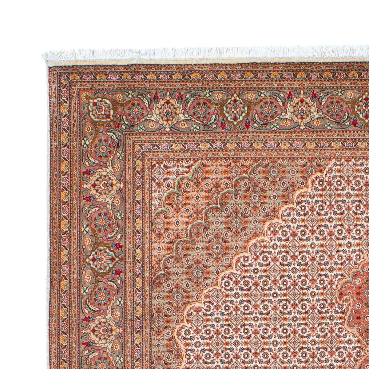 Tappeto Persero - Tabriz - 198 x 149 cm - marrone chiaro