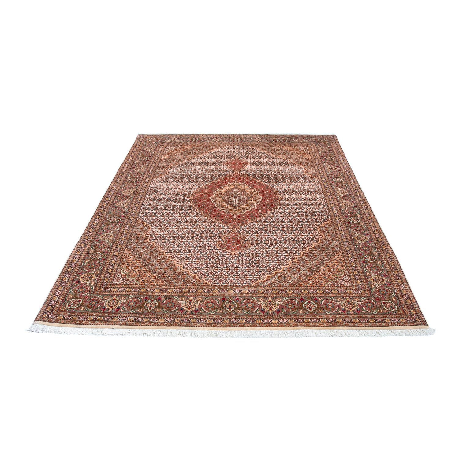 Tappeto Persero - Tabriz - 198 x 149 cm - marrone chiaro