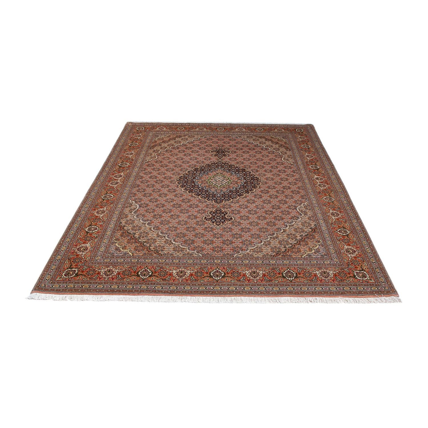 Tappeto Persero - Tabriz - 204 x 151 cm - marrone chiaro