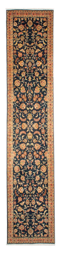 Tappeto corsia Tappeto Persero - Tabriz - Reale - 300 x 66 cm - blu scuro