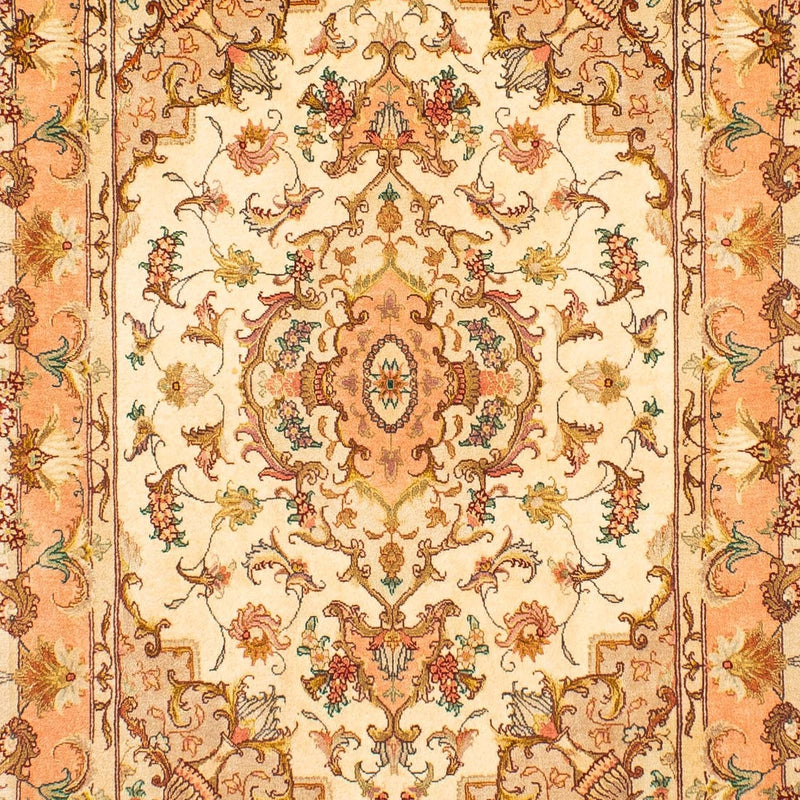 Tappeto corsia Tappeto Persero - Tabriz - Reale - 314 x 87 cm - marrone chiaro