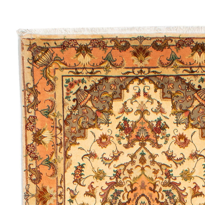 Tappeto corsia Tappeto Persero - Tabriz - Reale - 314 x 87 cm - marrone chiaro
