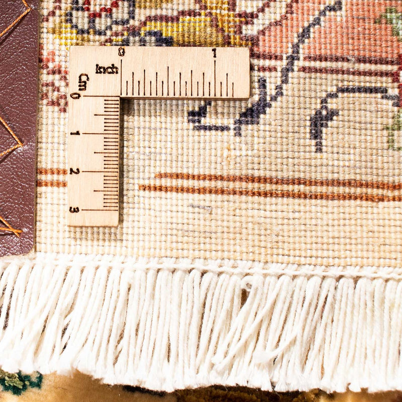 Tappeto corsia Tappeto Persero - Tabriz - Reale - 314 x 87 cm - marrone chiaro