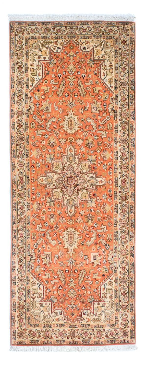 Tappeto corsia Tappeto Persero - Tabriz - Reale - 216 x 80 cm - ruggine