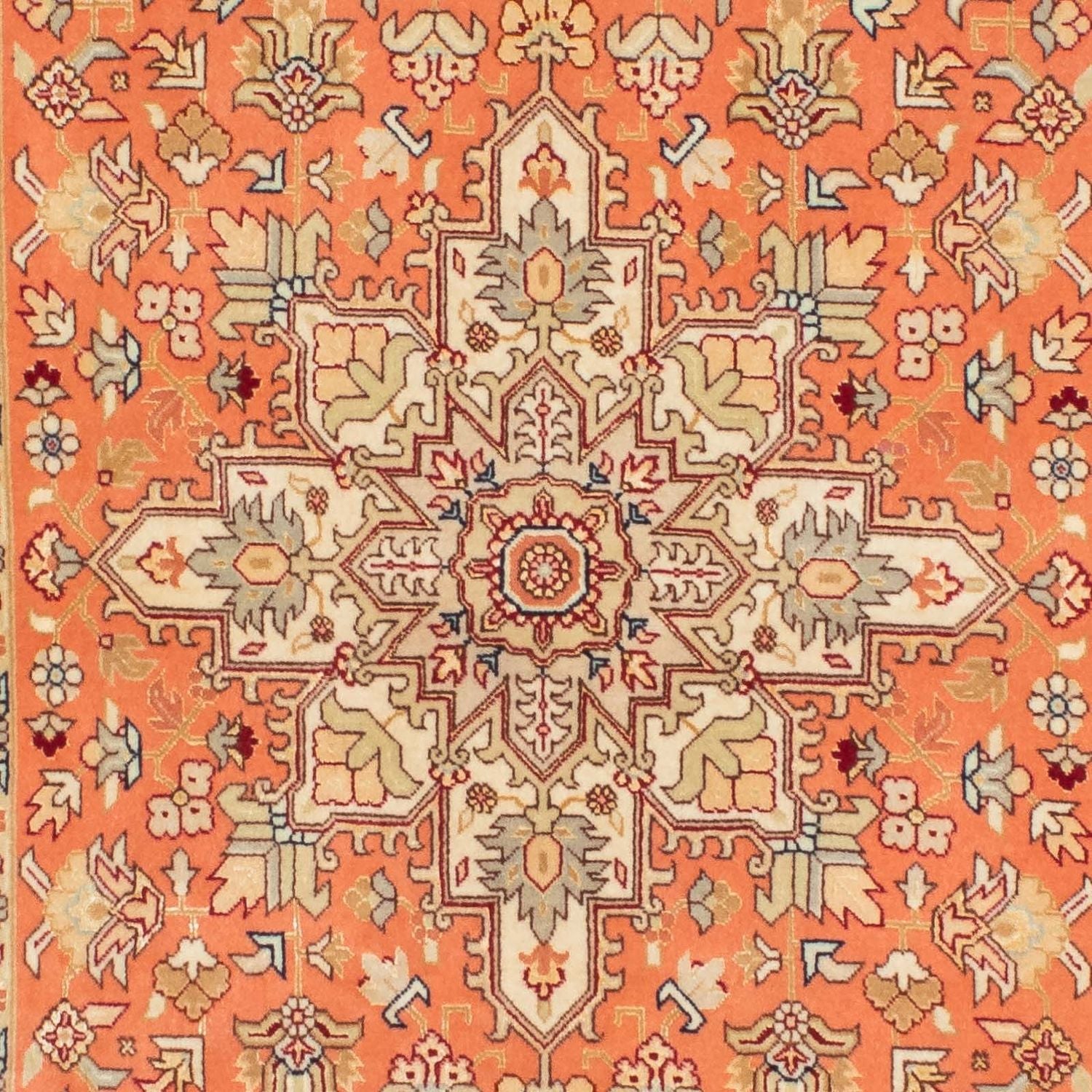 Tappeto corsia Tappeto Persero - Tabriz - Reale - 216 x 80 cm - ruggine