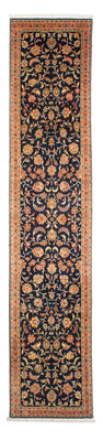 Tappeto corsia Tappeto Persero - Tabriz - Reale - 292 x 66 cm - blu scuro