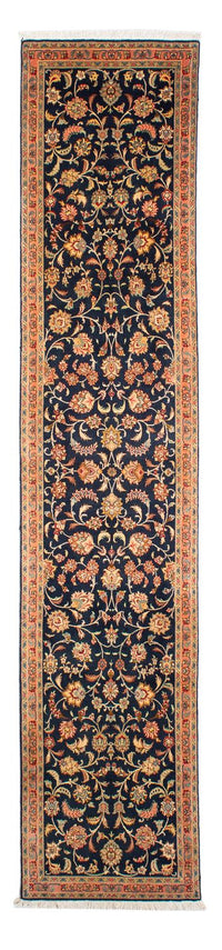 Tappeto corsia Tappeto Persero - Tabriz - Reale - 292 x 66 cm - blu scuro