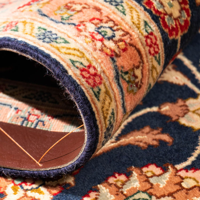 Tappeto corsia Tappeto Persero - Tabriz - Reale - 292 x 66 cm - blu scuro