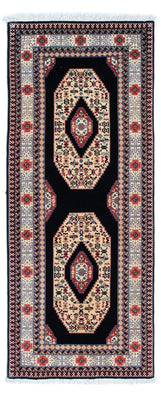 Tappeto corsia Tappeto Persero - Tabriz - Reale - 188 x 74 cm - blu scuro