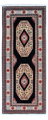 Tappeto corsia Tappeto Persero - Tabriz - Reale - 188 x 74 cm - blu scuro