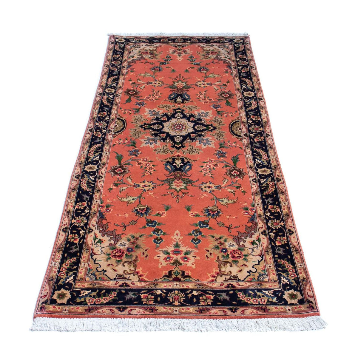 Tappeto corsia Tappeto Persero - Tabriz - Reale - 217 x 79 cm - ruggine