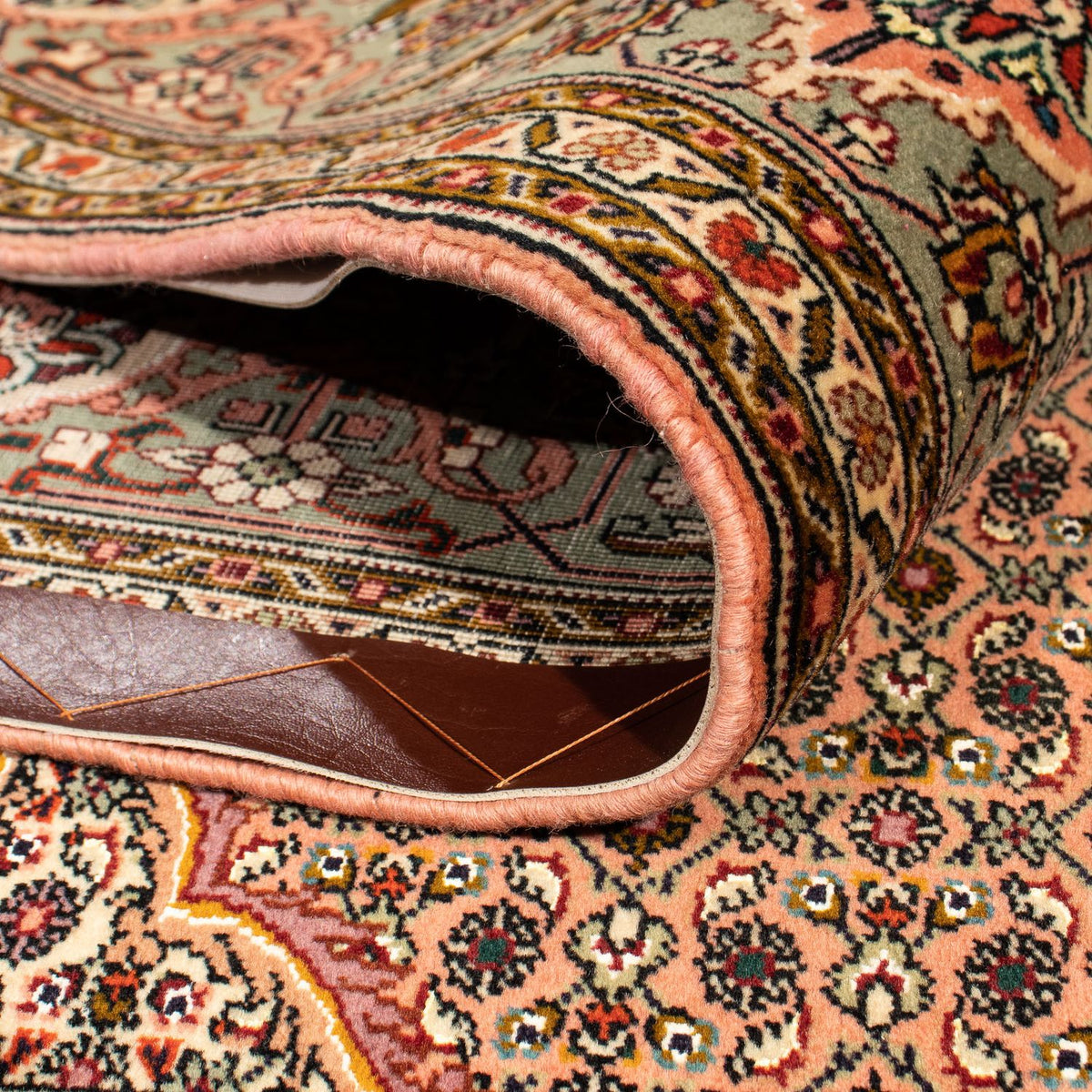 Tappeto Persero - Tabriz quadrato  - 206 x 206 cm - marrone