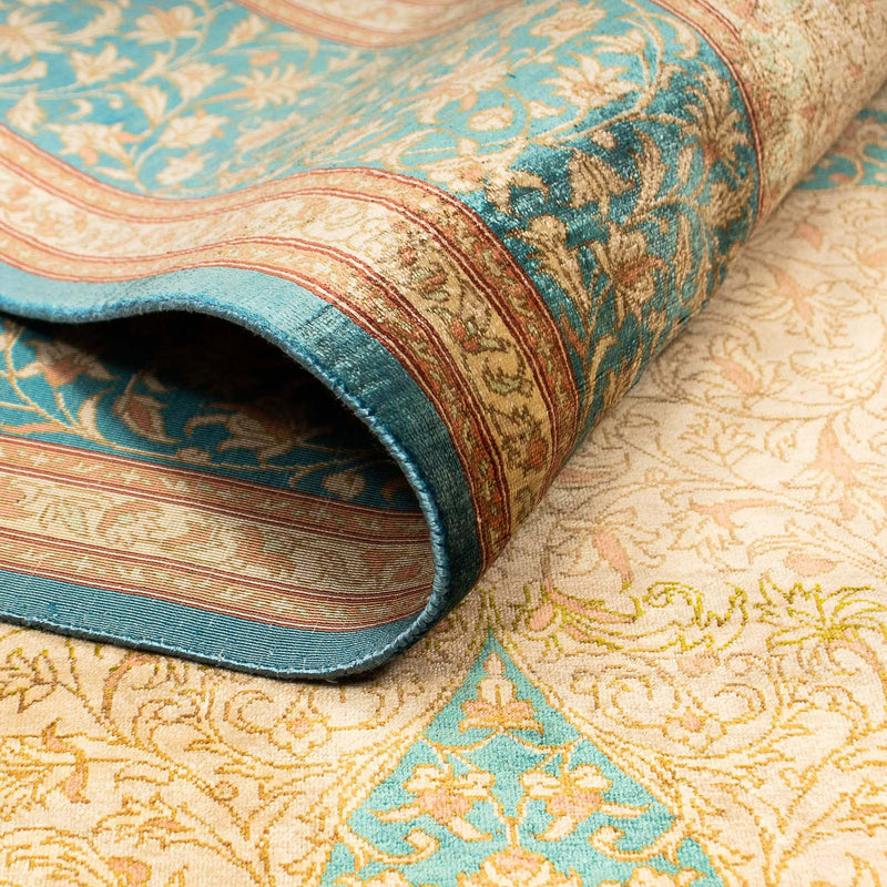 Tappeto di seta - Ghom seta - Premio - 188 x 130 cm - beige