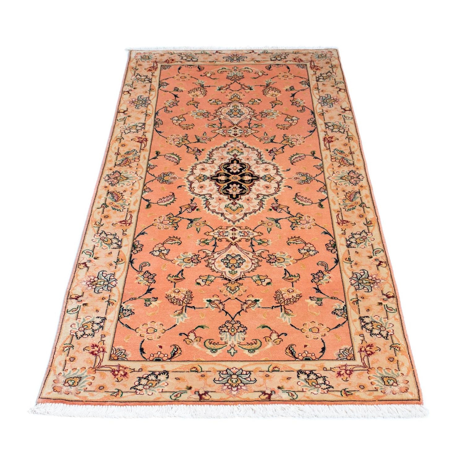 Tappeto corsia Tappeto Persero - Tabriz - Reale - 165 x 74 cm - rosso chiaro