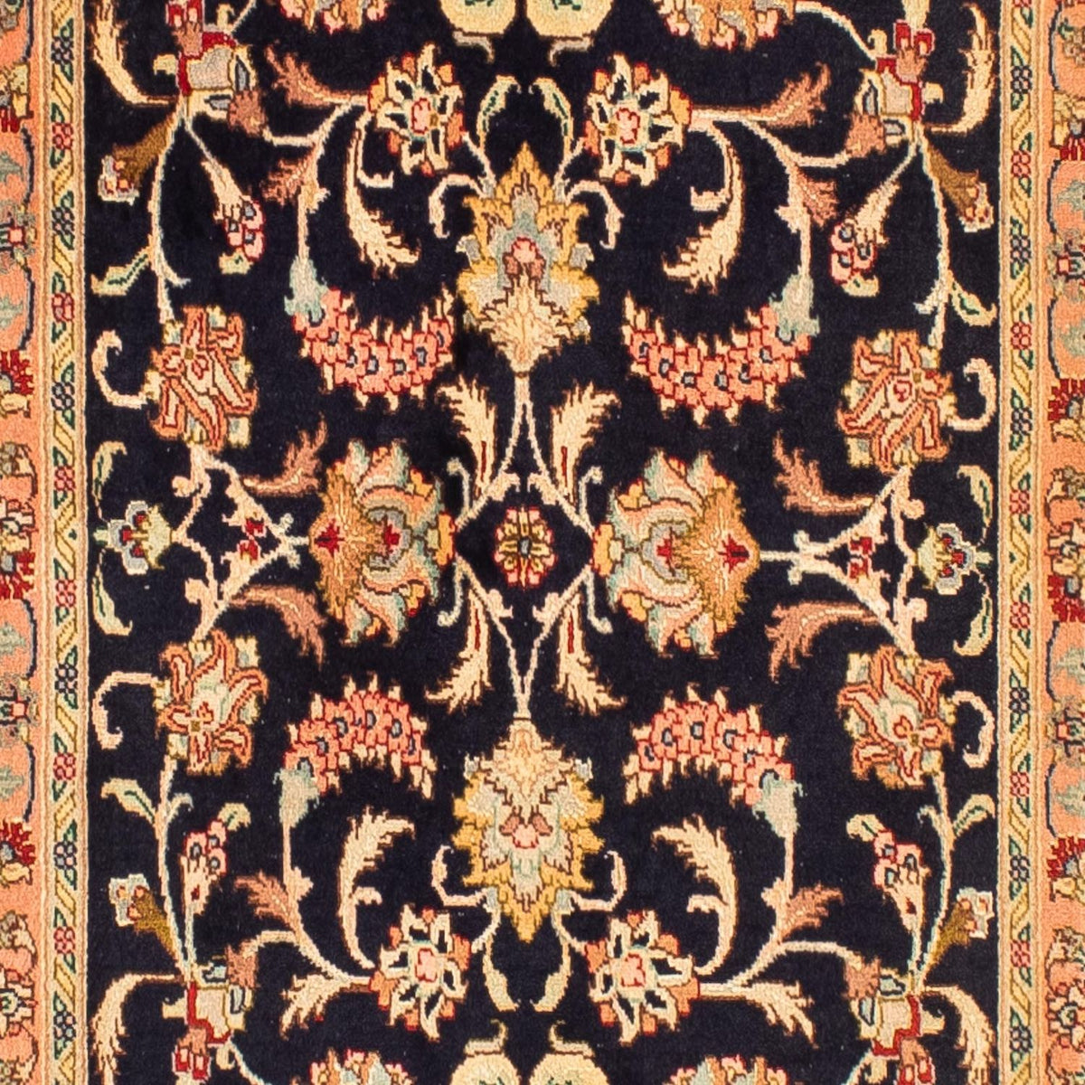 Tappeto corsia Tappeto Persero - Tabriz - Reale - 295 x 65 cm - blu scuro