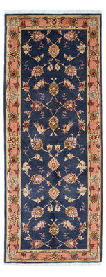 Tappeto corsia Tappeto Persero - Tabriz - Reale - 198 x 76 cm - blu scuro