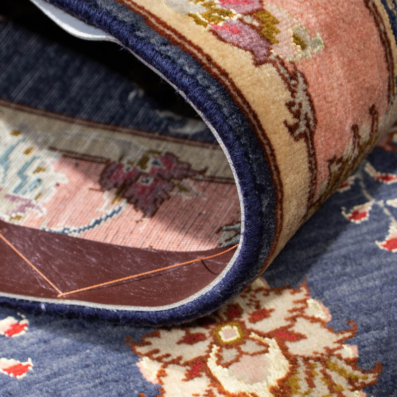 Tappeto corsia Tappeto Persero - Tabriz - Reale - 198 x 76 cm - blu scuro