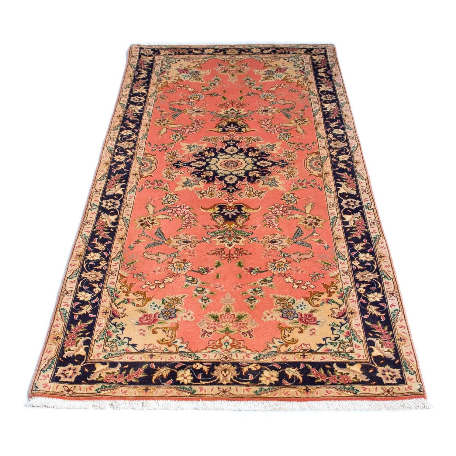Tappeto corsia Tappeto Persero - Tabriz - Reale - 198 x 80 cm - rosso chiaro