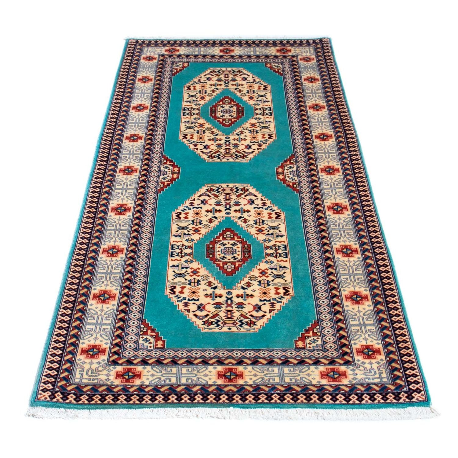 Tappeto corsia Tappeto Persero - Tabriz - Reale - 180 x 76 cm - blu