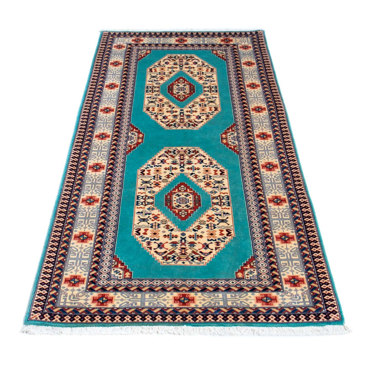 Tappeto corsia Tappeto Persero - Tabriz - Reale - 180 x 76 cm - blu