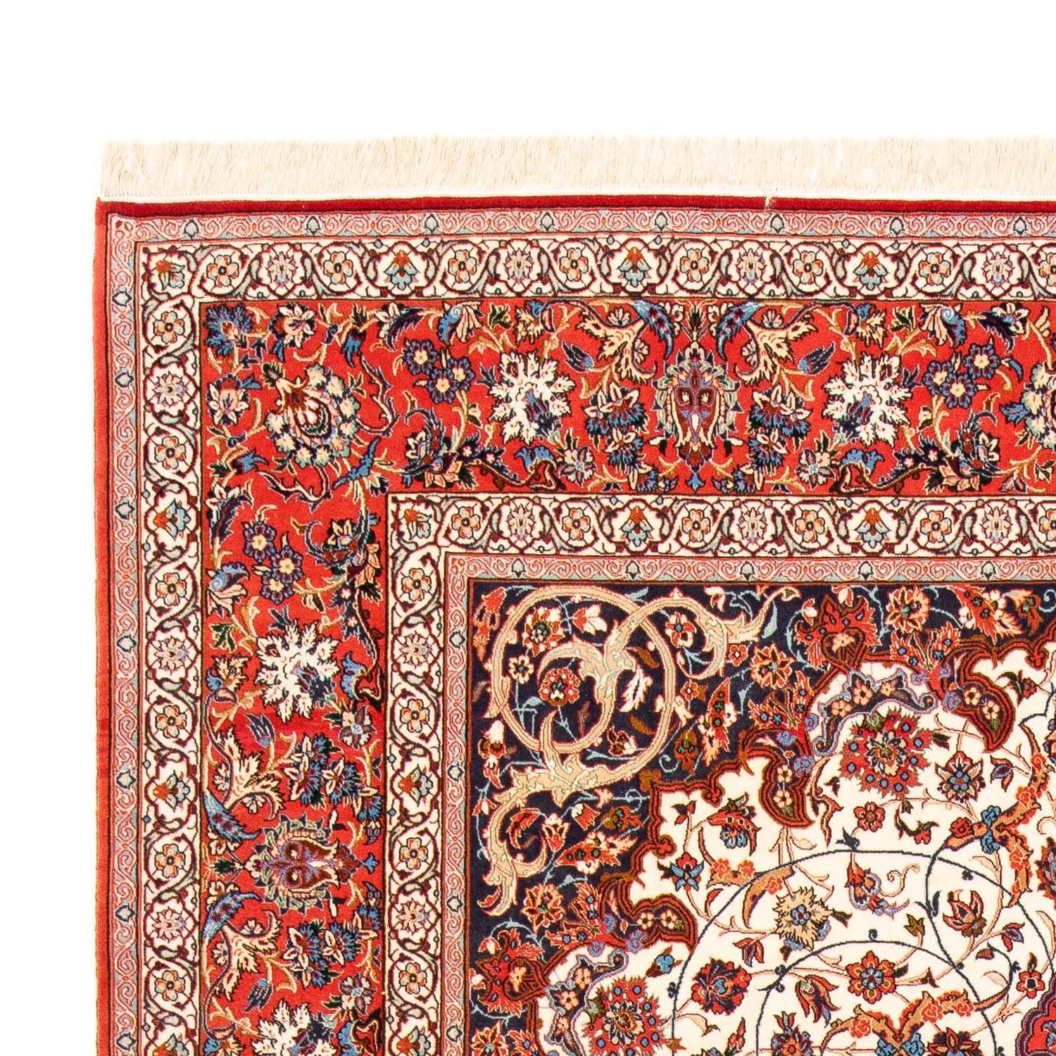 Tappeto Persero - Isfahan - Premio - 310 x 208 cm - rosso