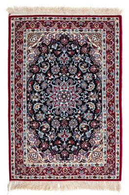 Tappeto Persero - Isfahan - Premio - 104 x 72 cm - rosso scuro