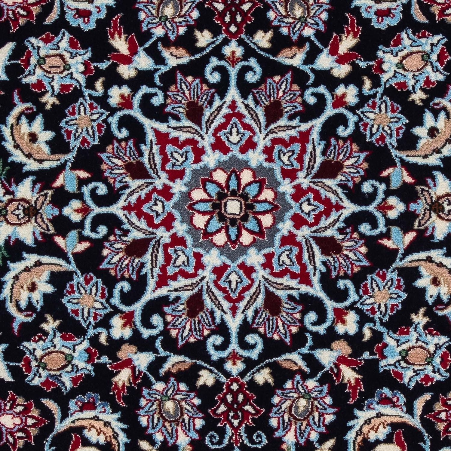 Tappeto Persero - Isfahan - Premio - 104 x 72 cm - rosso scuro