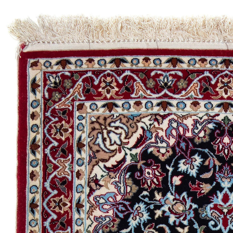 Tappeto Persero - Isfahan - Premio - 104 x 72 cm - rosso scuro