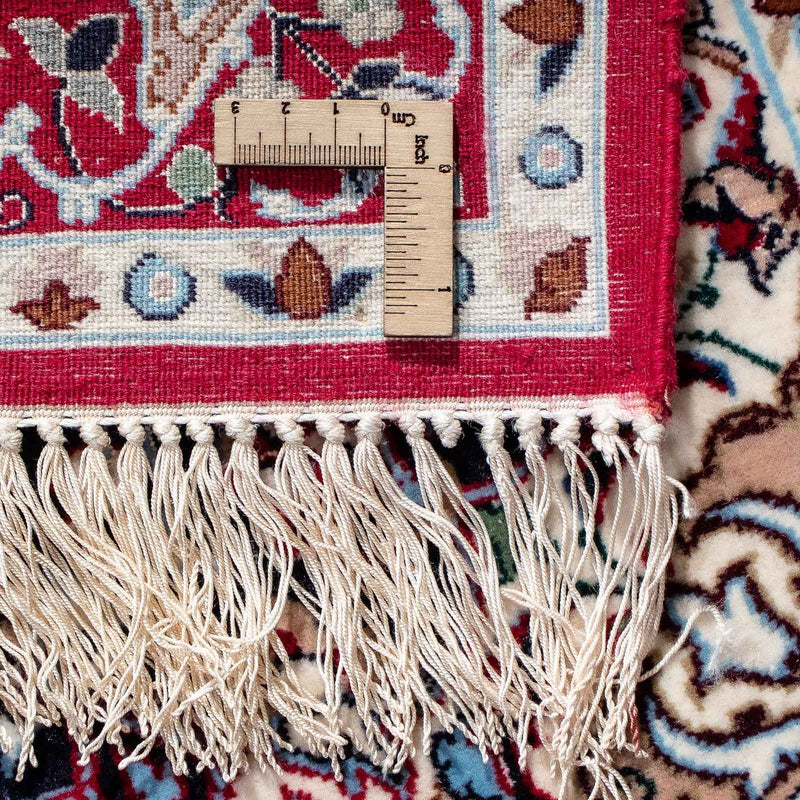 Tappeto Persero - Isfahan - Premio - 104 x 72 cm - rosso scuro