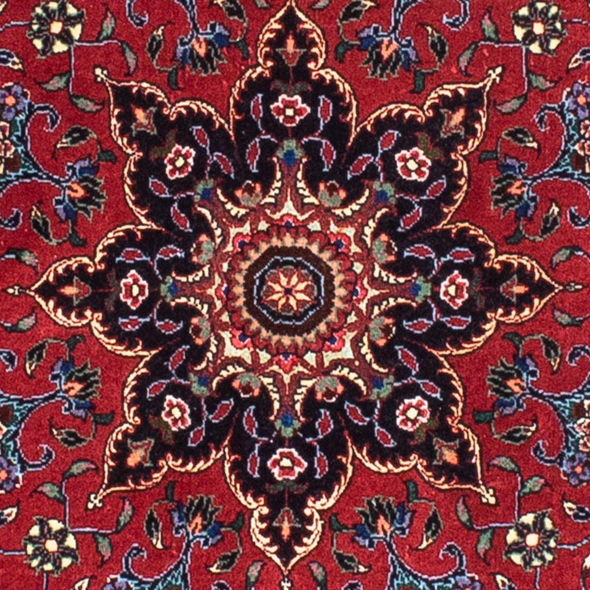 Tappeto Persero - Bidjar rotondo  - 150 x 150 cm - rosso scuro