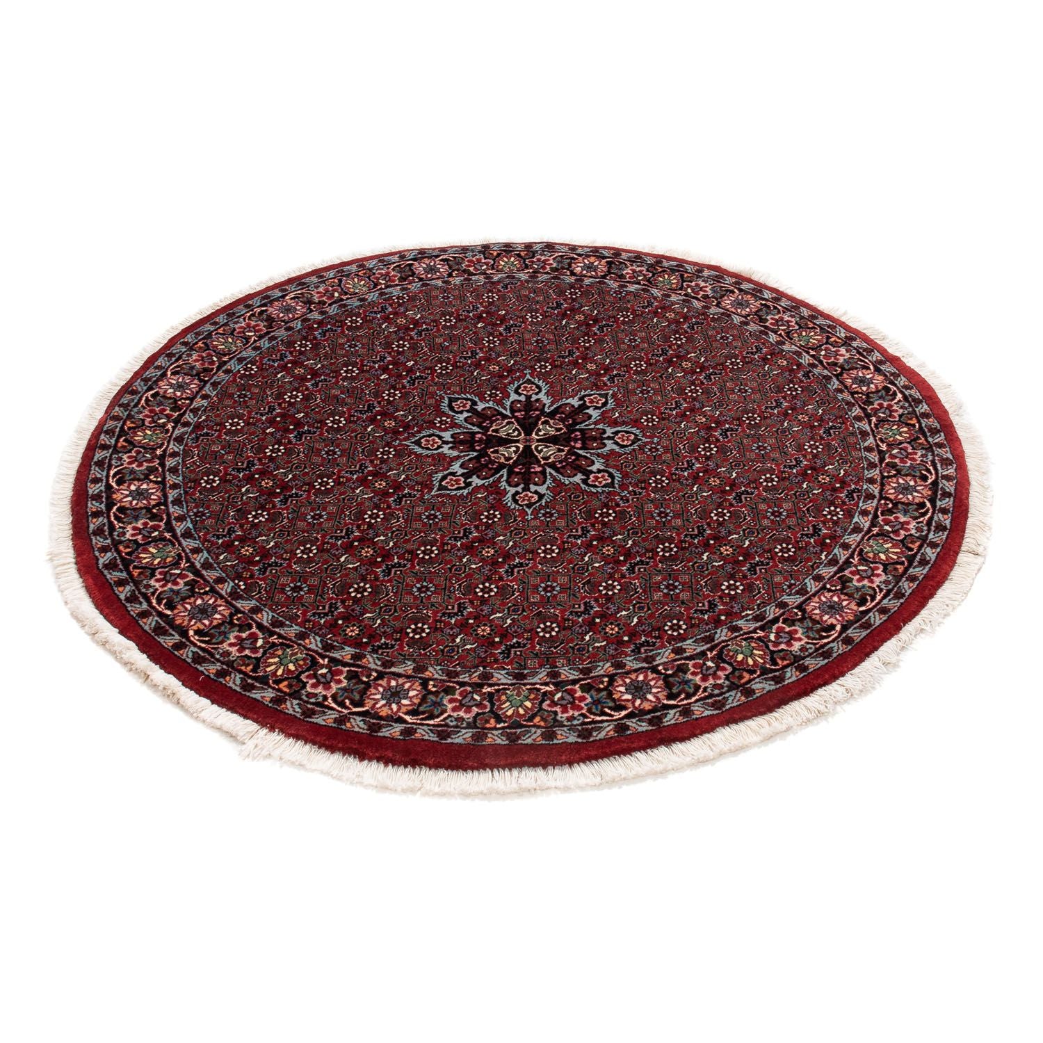 Tappeto Persero - Bidjar rotondo  - 120 x 120 cm - rosso scuro