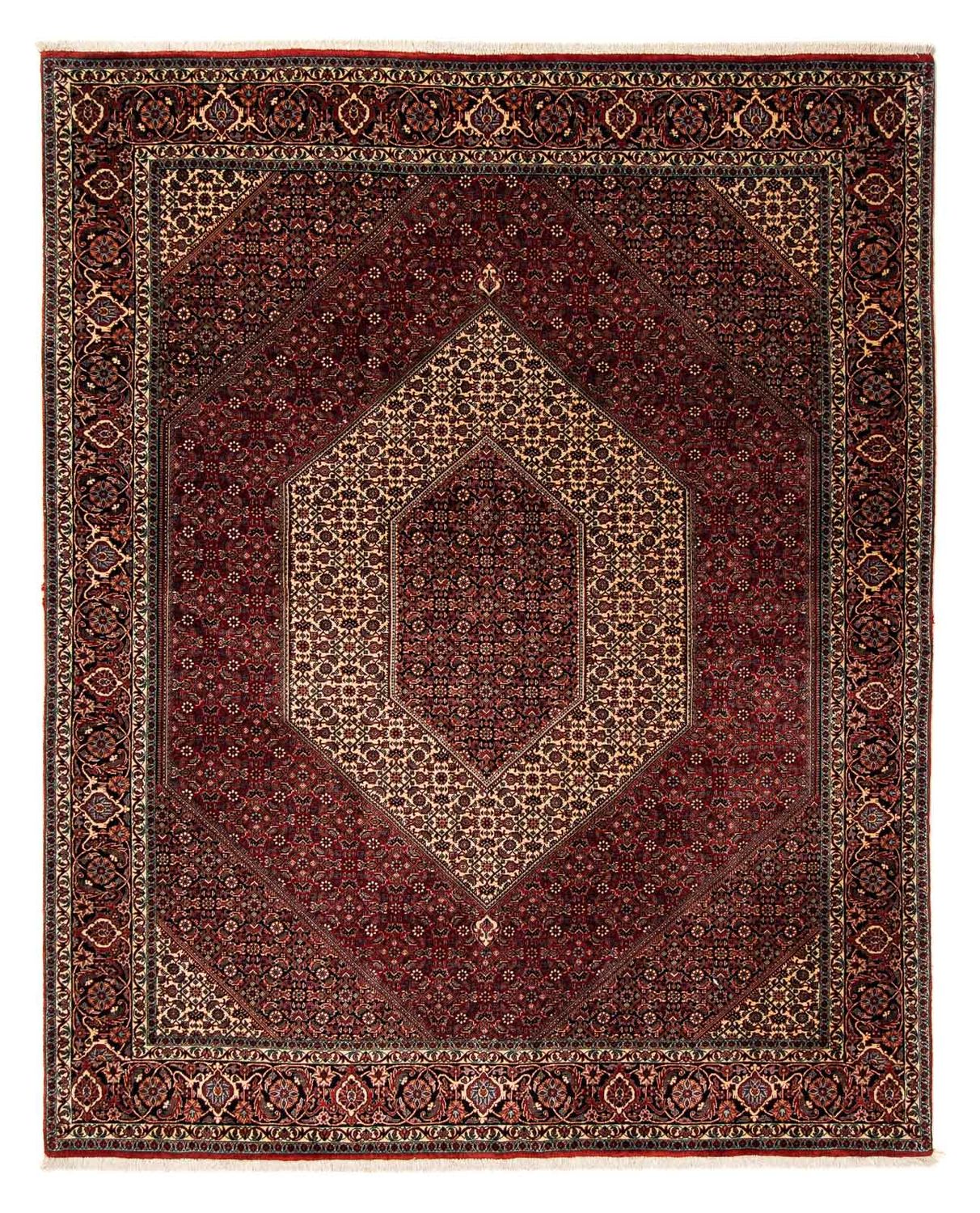 Tappeto Persero - Bidjar - 238 x 196 cm - rosso scuro