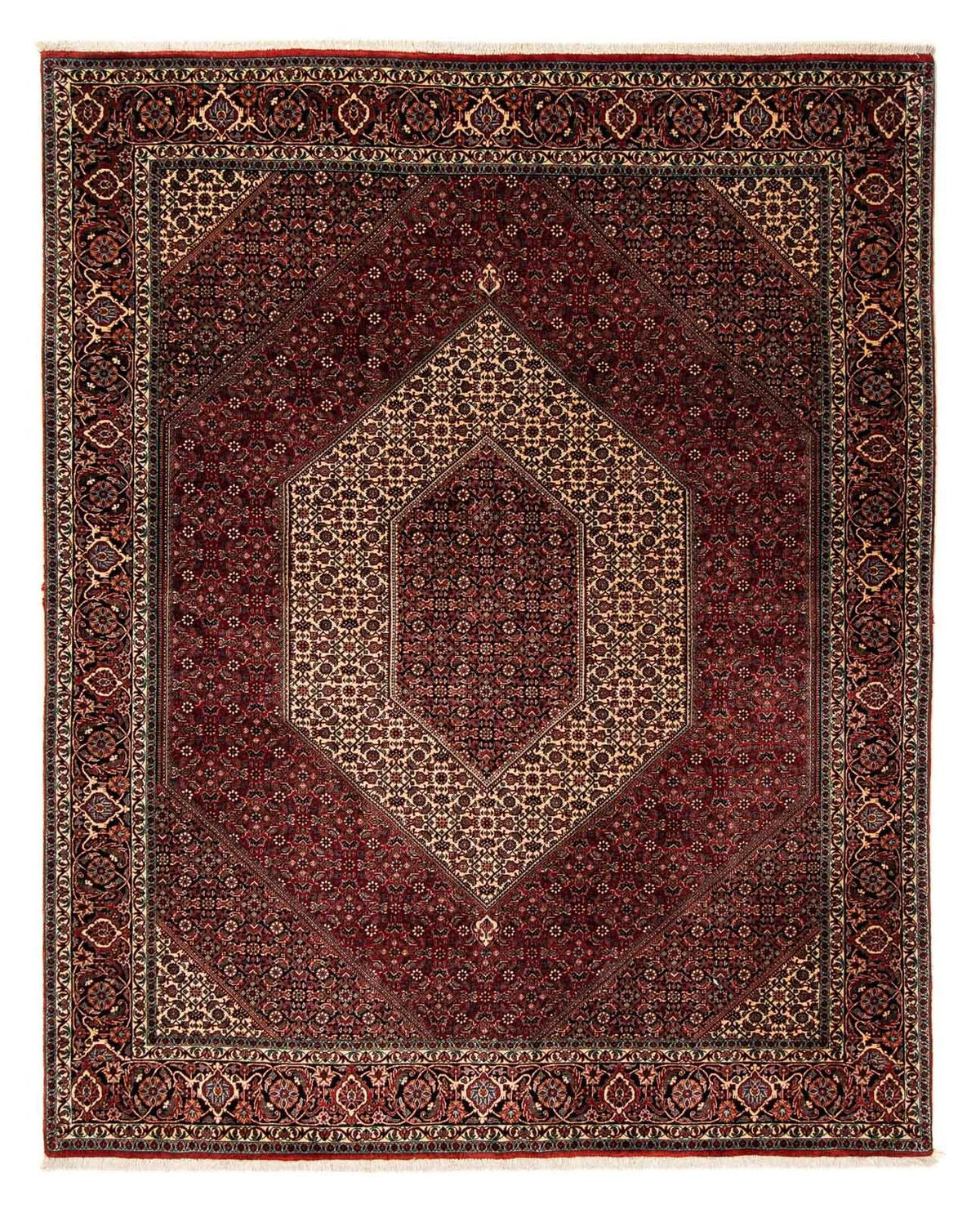 Tappeto Persero - Bidjar - 238 x 196 cm - rosso scuro