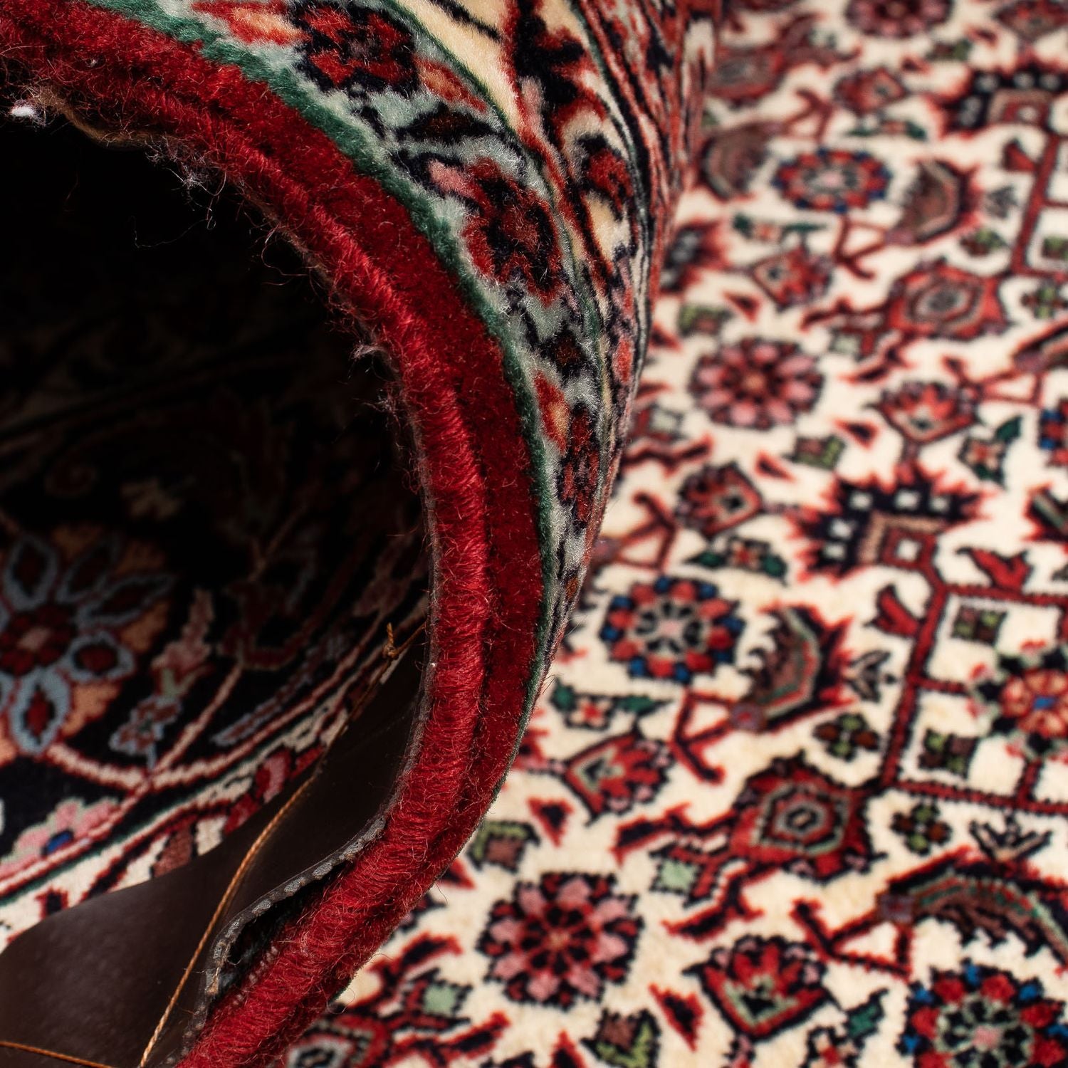 Tappeto Persero - Bidjar - 238 x 196 cm - rosso scuro