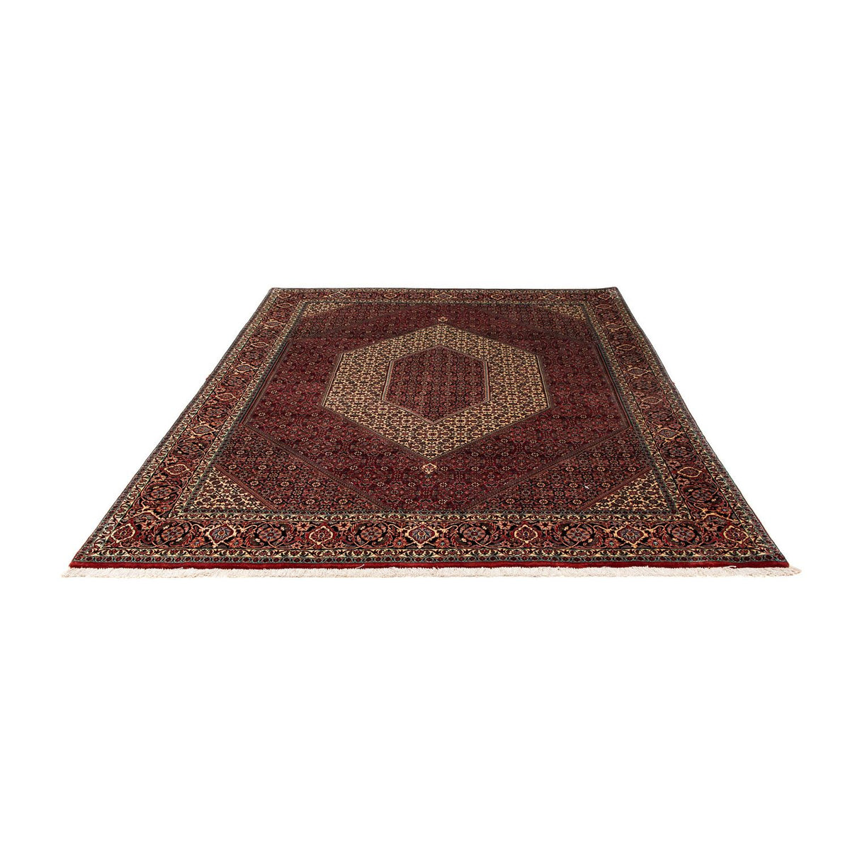 Tappeto Persero - Bidjar - 238 x 196 cm - rosso scuro