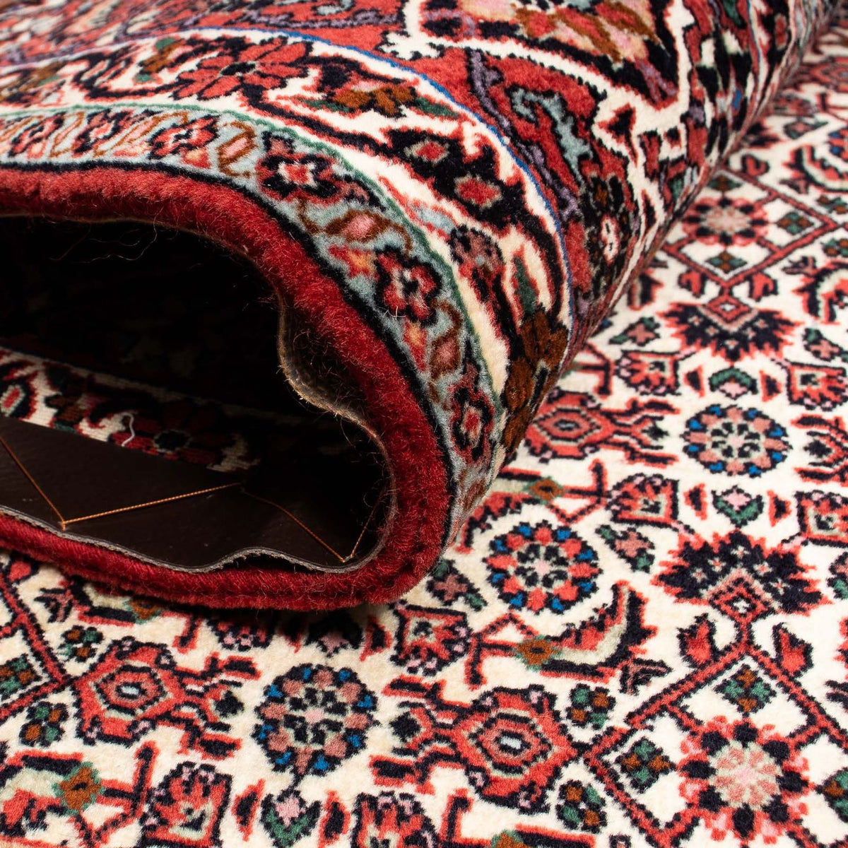 Tappeto Persero - Bidjar - 245 x 202 cm - rosso scuro