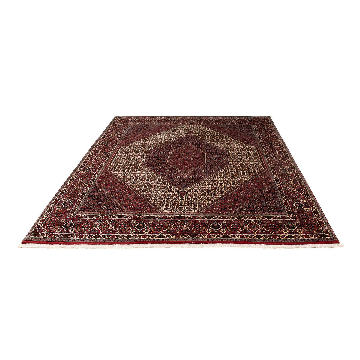 Tappeto Persero - Bidjar - 245 x 202 cm - rosso scuro