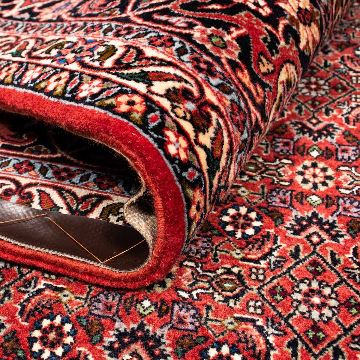 Tappeto Persero - Bidjar - 256 x 202 cm - rosso scuro