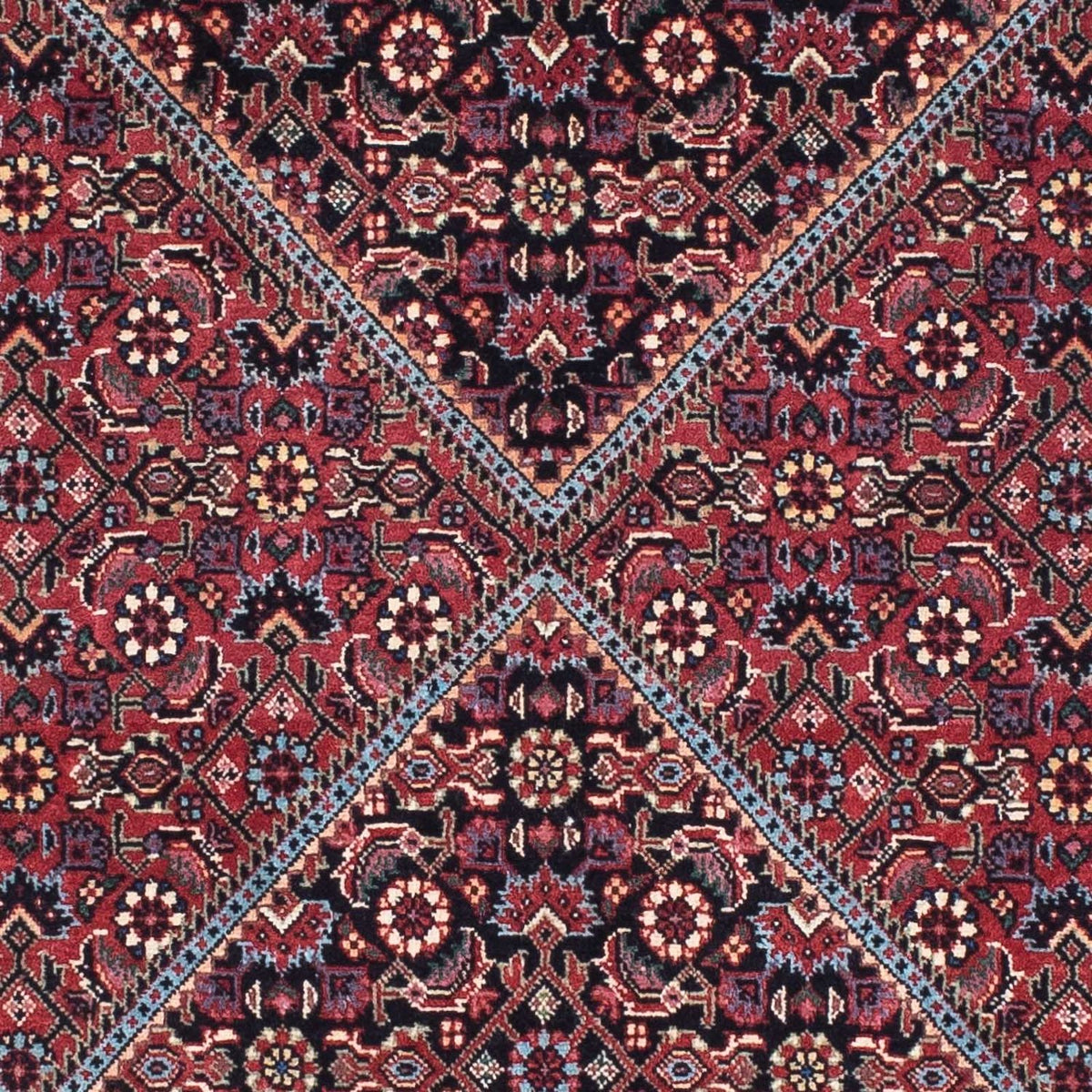 Tappeto corsia Tappeto Persero - Bidjar - 211 x 75 cm - blu scuro