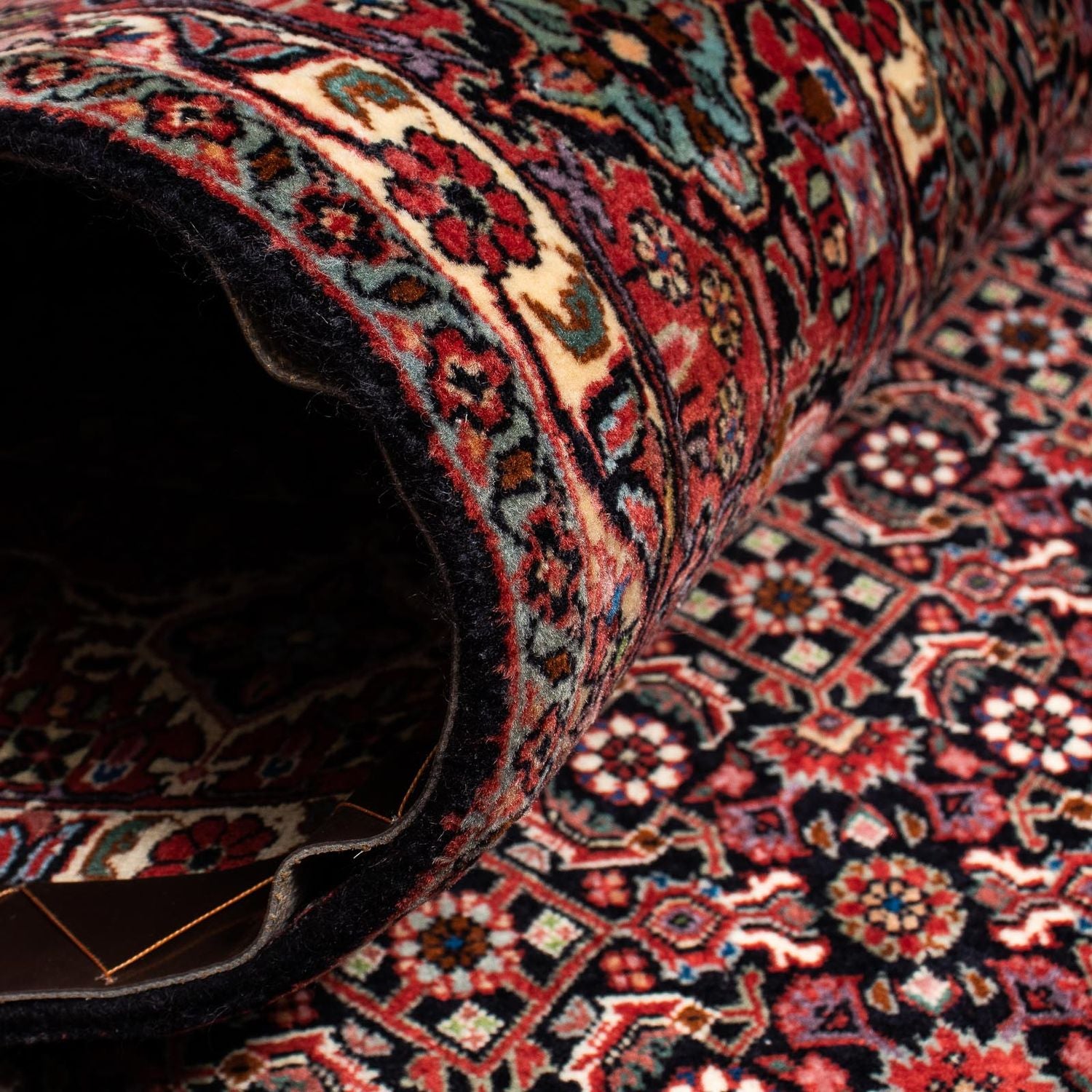 Tappeto Persero - Bidjar - 248 x 198 cm - rosso scuro