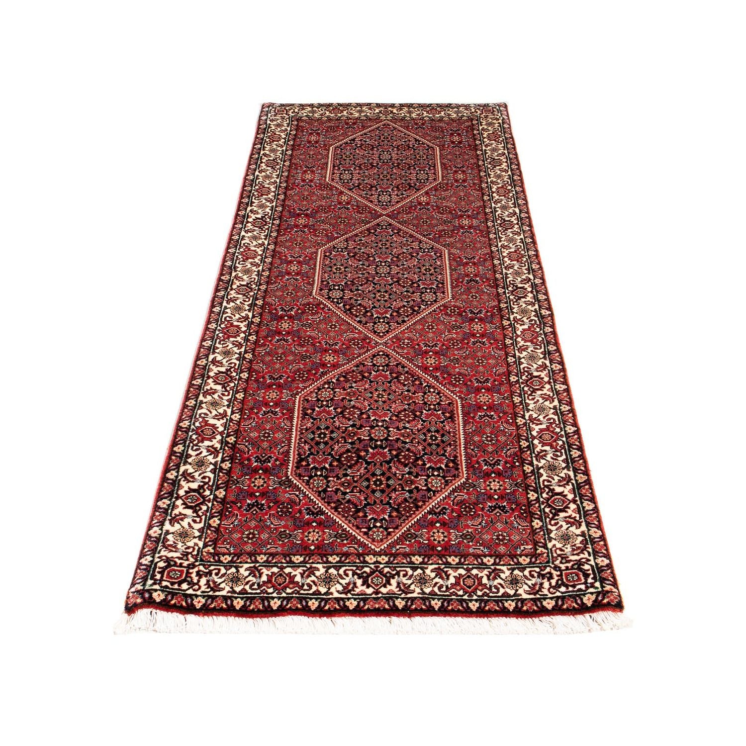 Tappeto corsia Tappeto Persero - Bidjar - 200 x 74 cm - rosso scuro