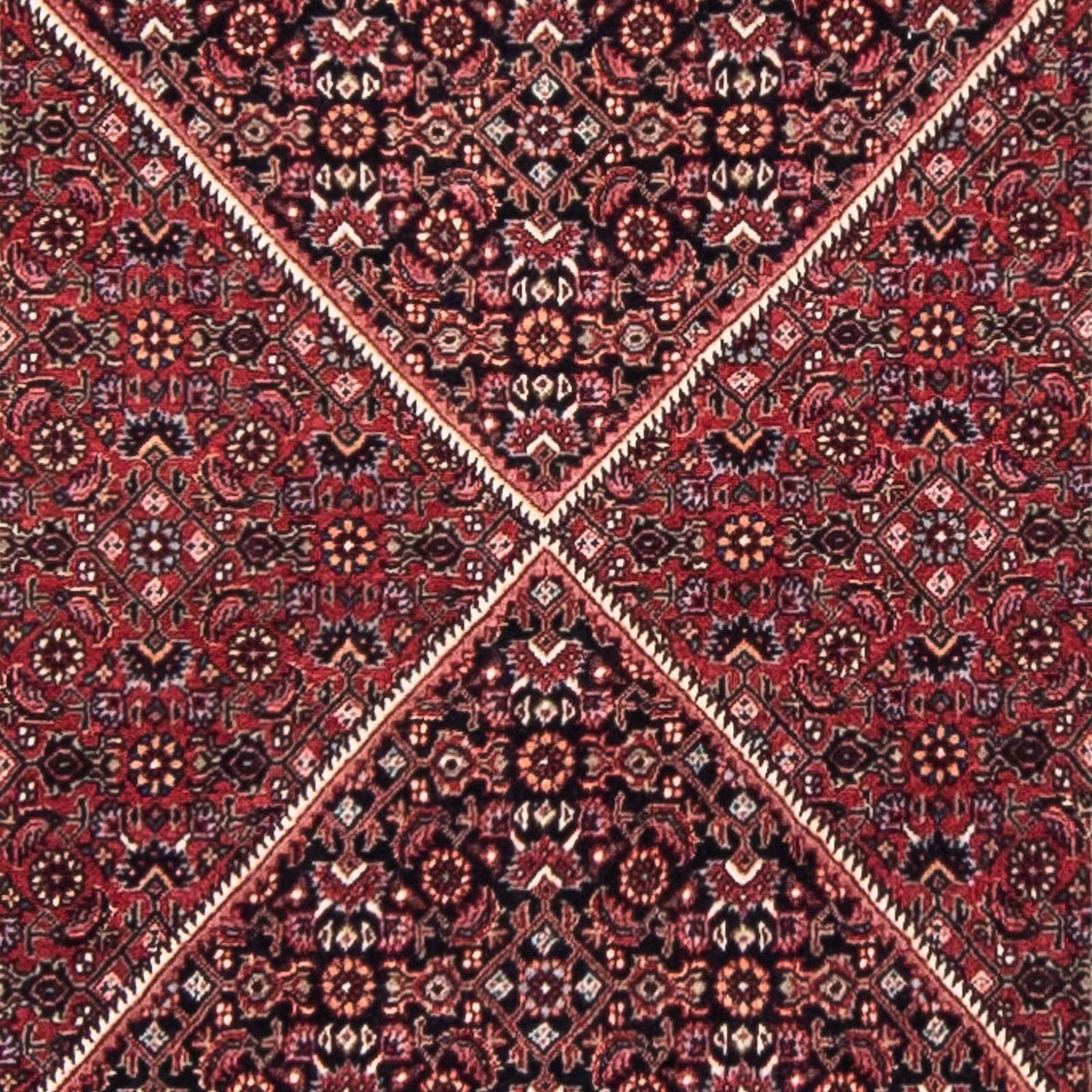 Tappeto corsia Tappeto Persero - Bidjar - 350 x 83 cm - rosso scuro