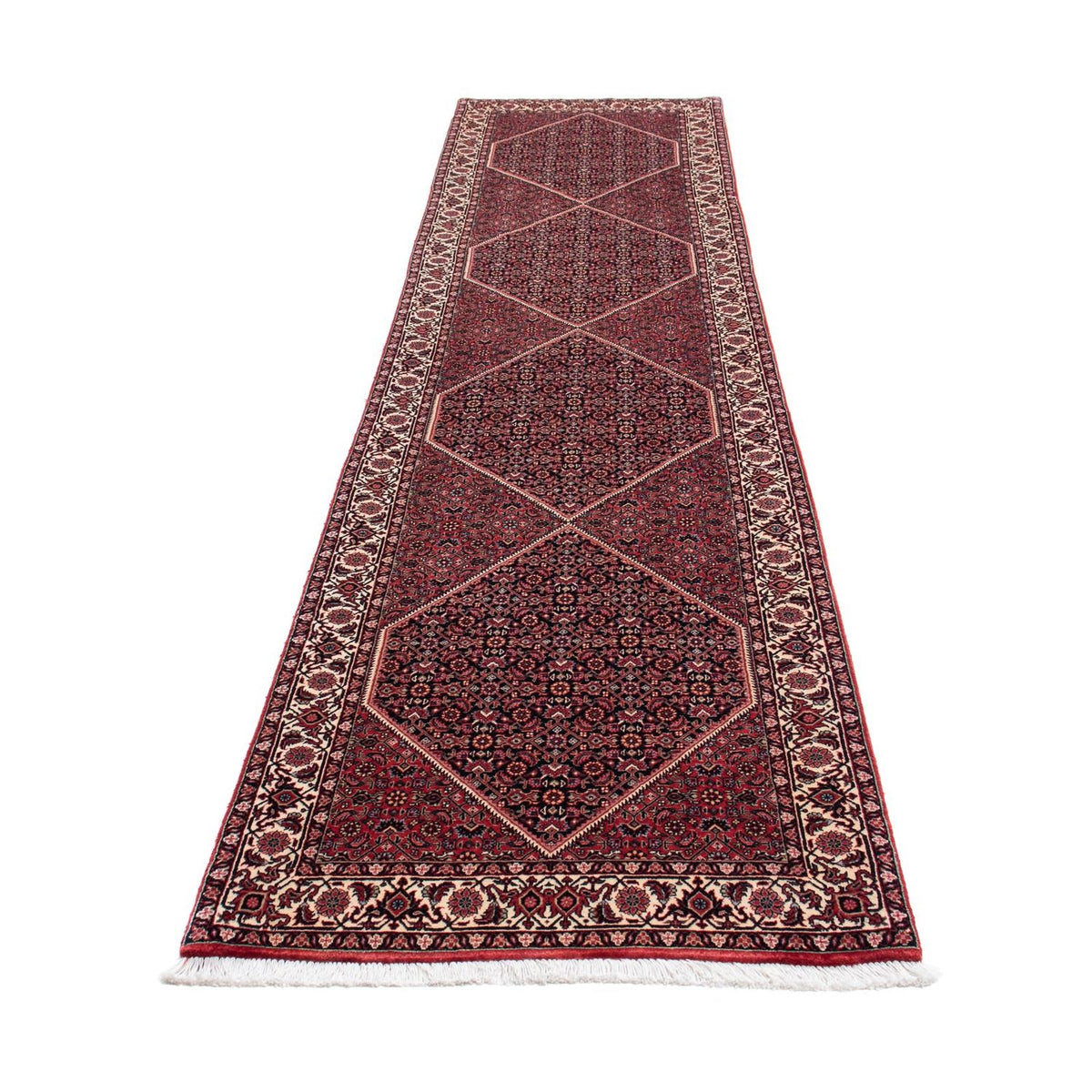 Tappeto corsia Tappeto Persero - Bidjar - 350 x 83 cm - rosso scuro