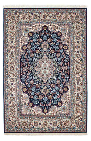 Tappeto Persero - Isfahan - Premio - 226 x 149 cm - blu scuro
