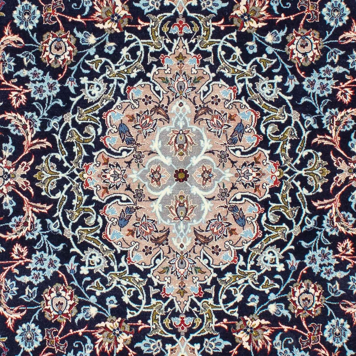 Tappeto Persero - Isfahan - Premio - 226 x 149 cm - blu scuro
